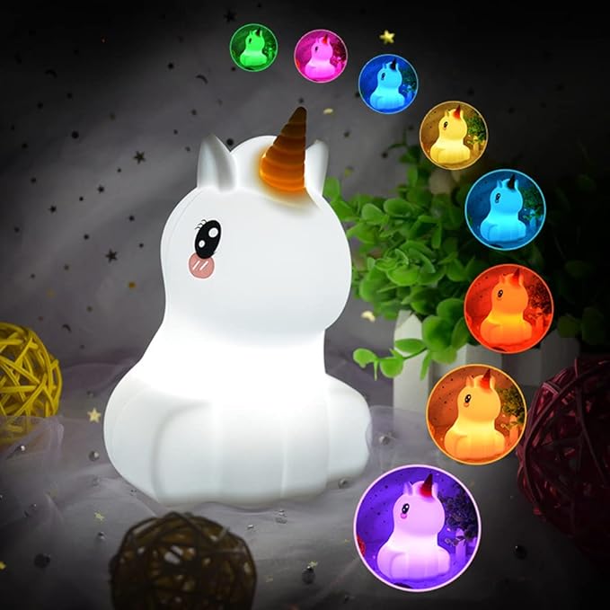 Soft Rainbow Unicorn Led Table Lamp
